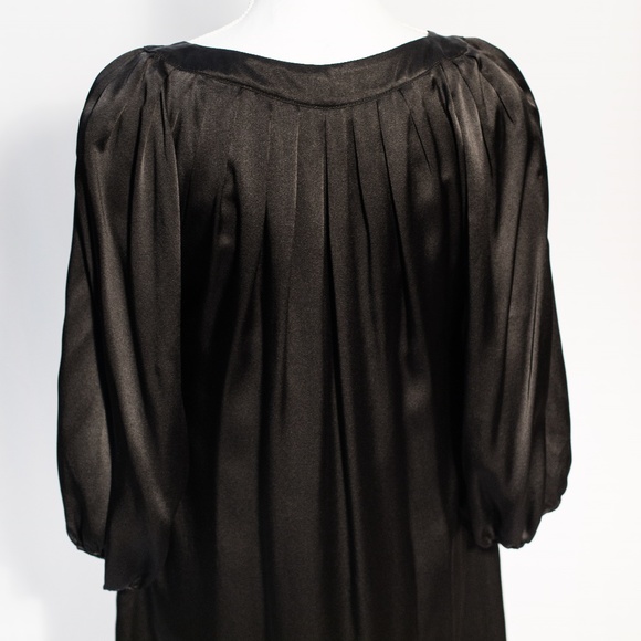 Black Halo 100% Silk Shift Tunic EUC 🎄 🕎 New Year’s Eve Dress - Picture 3 of 8